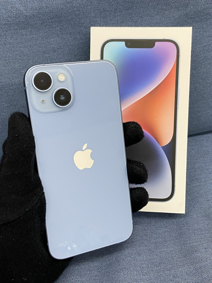 Apple IPhone 14 256G 二手蘋果5G手機 iPhone14 二手藍色手機 電池80%