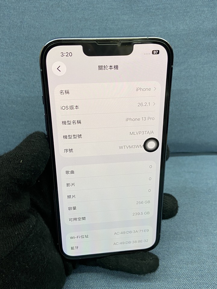 Apple IPhone 13 Pro 256G 二手蘋果旗艦手機 iPhone13 Pro 藍色