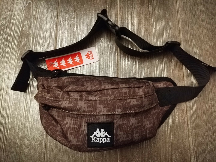 全新專櫃正品 Kappa 咖啡logo腰包 胸包