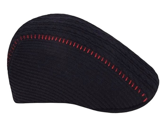 全新專櫃正品 KANGOL 507 黑色造型條紋 鴨舌帽 小偷帽 書報童帽