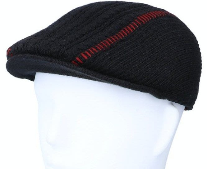 全新專櫃正品 KANGOL 507 黑色造型條紋 鴨舌帽 小偷帽 書報童帽