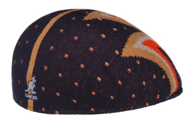 全新正品 KANGOL 507 深藍造型圖騰 鴨舌帽 小偷帽 書報童帽