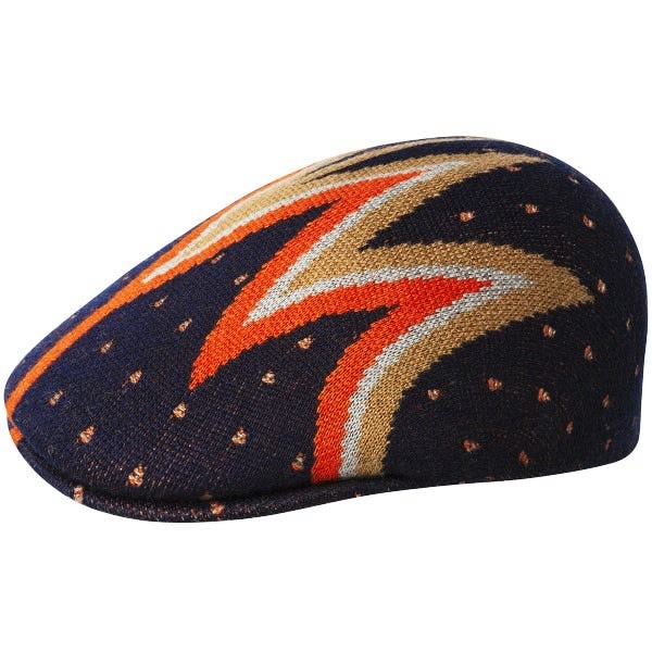 全新正品 KANGOL 507 深藍造型圖騰 鴨舌帽 小偷帽 書報童帽