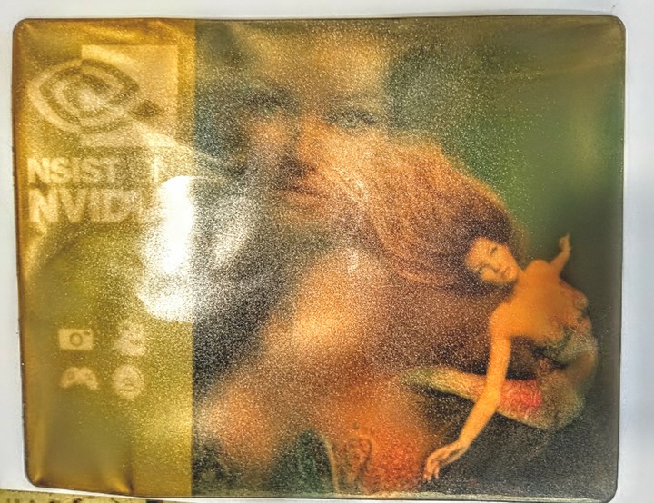 2004年 NVIDIA GeForce 6800 經典人魚 Nalu 紀念滑鼠墊 (奧地利製)