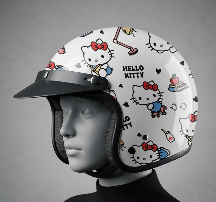 Hello Kitty 半罩式安全帽