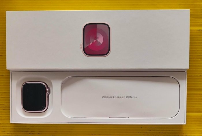 粉紅色~公司貨盒裝完整~ Apple Watch Series 9 GPS 41mm~ 使用正常~實機照~外觀不錯~