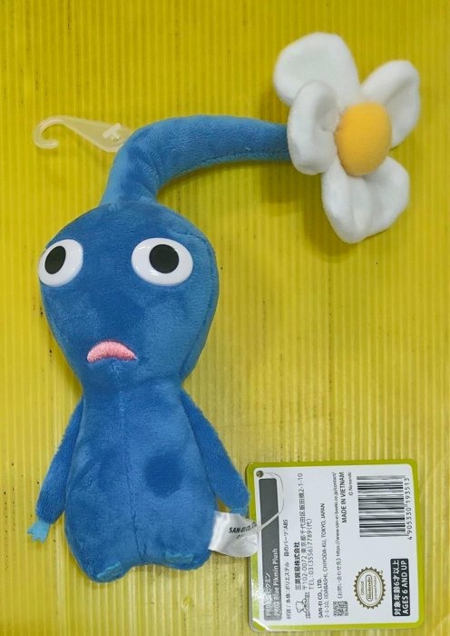 藍皮~PIKMIN~藍色皮克敏~W9×D9×H17cm~日本帶回~任天堂正版商品~