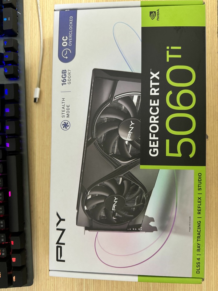 PNY GeForce RTX 5060 Ti 16GB OC 顯示卡（可小議）