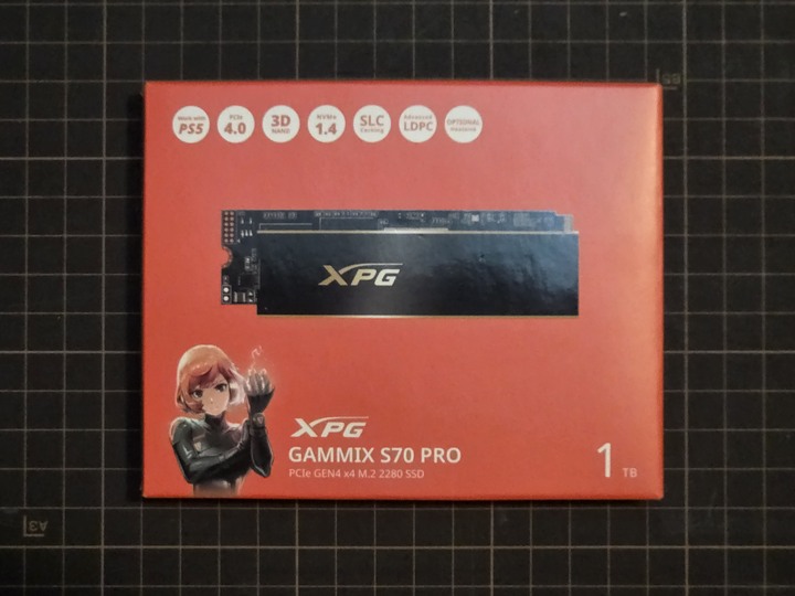 GAMMIX S70 PRO 1TB PCIe Gen4 x4 M.2 2280 固態硬碟(保固內)