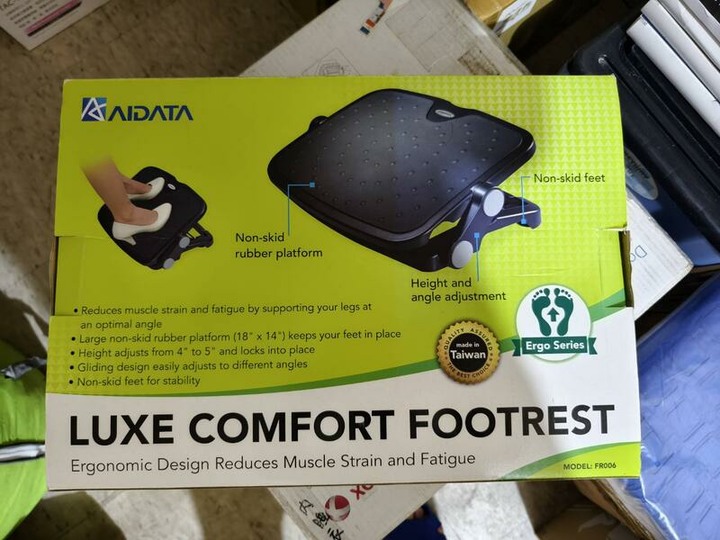 可面交 AIDATA FR006B 愛得他 人體工學 豪華型腳踏板 紓壓腳踏板 LUXE COMFORT FOOTRES