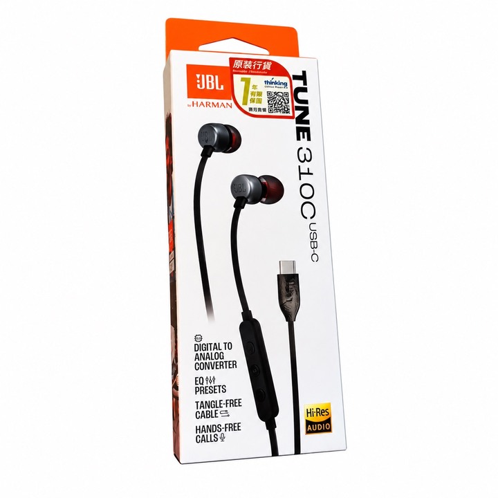 JBL Tune 310C 有線 USB Type-C 線控 iPhone 入耳式耳機 公司貨
