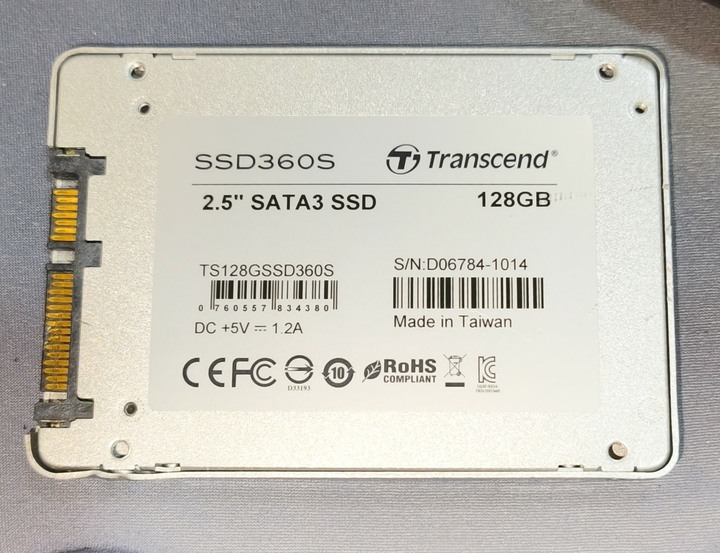 創見 2.5吋 360S 128G SSD 固態硬碟