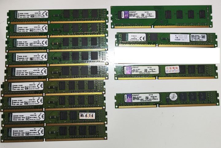 金士頓 DDR3 1600 4G 13條