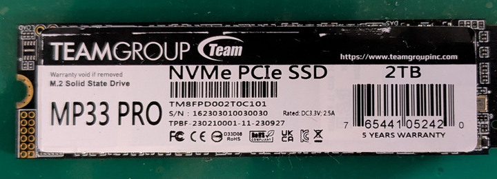 十銓 Teamgroup 2tb SSD M.2 NVMe PCIe